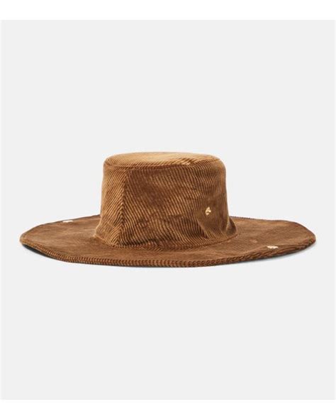 Miu Miu Corduroy Western Hat In Brown .